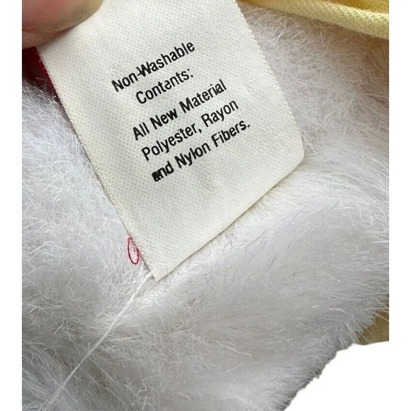 Vintage Hallmark Crayola Painter BUNNY Rabbit Spring Plush Stuffed Animal 1989 - Picture 10 of 15